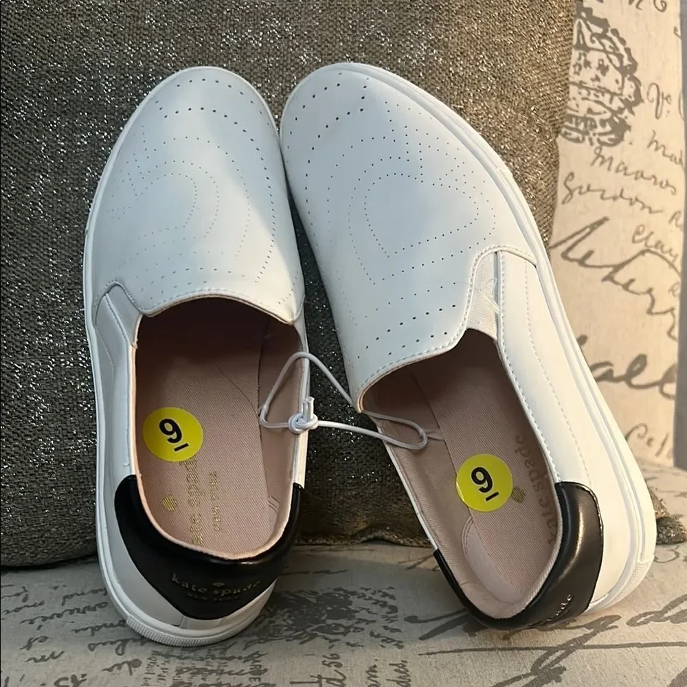 Women’s Kate Spade White Slip-On Shoes